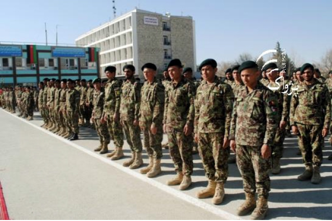 1200 بريدمل و سرباز اردو از مرکز  تعلیمی- نظامی کابل فارغ شدند